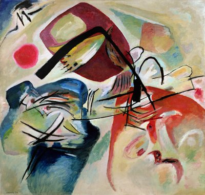 Mit dem Schwarzen Bogen, 1912 von Wassily Kandinsky